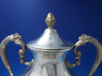 Silverplate Hot Water Coffee Urn with Floral & Scrollwork No Burner (#6327)