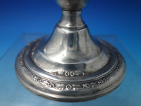 Courtship by International Sterling Silver Pair Short Candlesticks #N251 (#6140)