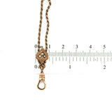 Victorian Gold Filled Watch Chain with Seed Pearl (#J5465)