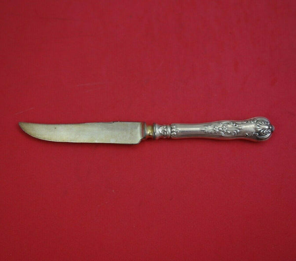 Kings by Wallace Sterling Silver Fruit Knife w/ Silverplate Blade Serrated 7"