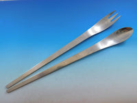 Arne Jacobsen by Georg Jensen Stainless Steel Flatware Set Service 42 pcs Estate