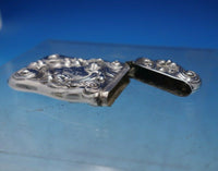 Sterling Silver Match Safe Floral 2 1/2" x 1 1/4" (#6561)