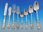 Medallion by H&S Sterling Silver Flatware Service for 12 Set 104 pieces