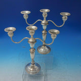Gadroon by Empire Sterling Silver Candelabra Pair 3-Light 11" x 10 1/2" (#5795)