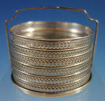 Webster Sterling Silver and Cut Crystal Coaster Set 6pc 2 3/4" x 3" (#2531)