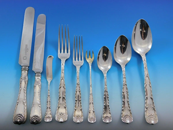Wave Edge by Tiffany and Co. Sterling Silver Flatware Set Service Dinner 93 Pcs