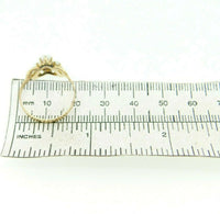 10k Gold Victorian Ring with Three Opals and Seed Pearls (#J5006)
