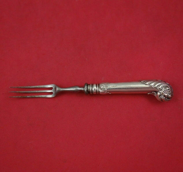 Isaac Ellis and Son English Sterling Silver Fruit Fork HH WS Pistol Grip c.1902