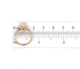 10k Yellow Gold Genuine Natural Moonstone Ring Pool of Light Jewelry (#J5286)