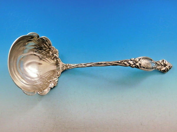 Frontenac by International Sterling Silver Soup Ladle Flowers in Bowl 10 1/2"