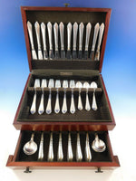 Continental Georg Jensen Sterling Silver Flatware Set 12 Service 72 Pc Dinner