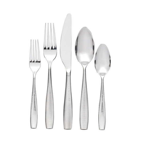 Fiona by Nambe Stainless Steel Flatware Set Place Setting 5 Piece - New