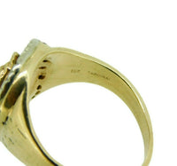 10k Yellow Gold Horse and Horseshoe .35ct Genuine Natural Diamond Ring (#J4525)