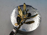 Olive Branch by Michael Aram Stainless & Brass Condiment Container w/ Spoon New