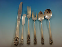 Spring Glory by International Sterling Silver Flatware Set For 8 Service 56 Pcs