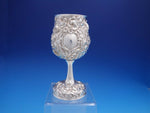 Repousse by Galmer Sterling Silver Goblet with Gold Wash Interior (#4160)