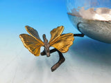 Butterfly Ginkgo by Michael Aram Stainless Steel & Glass Nut Dish w/ Spoon - New