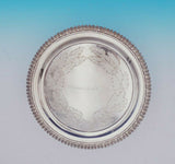 John Belknap Jones Coin Silver Salver Tray Boston Leaf Acanthus Border #3542