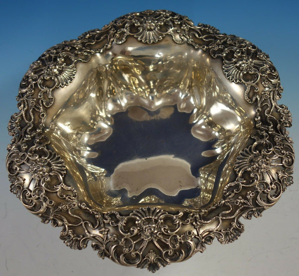 Radiant by Whiting Sterling Silver Fruit Bowl with Applied Ribbons #6151 (#2801)