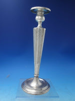 Victor Siedman Co Sterling Silver Candlestick Pair #376 Hand Engraved 10" #5811