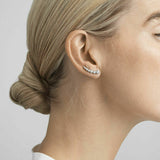 Aurora by Georg Jensen Denmark 18K White Gold Earrings Long - New