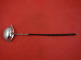 English Sterling Silver Toddy Ladle Engraved Eagle / Griffin Twisted Horn Handle