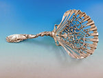Whiting Sterling Silver BonBonniere Spoon Shell Seaweed Motif 10 1/4" Art Silver