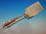 English King by Tiffany Sterling Silver Asparagus Serving Tongs pierced 8 1/2"