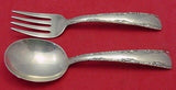 Camellia by Gorham Sterling Silver Baby Set 2-Piece 4 3/8"
