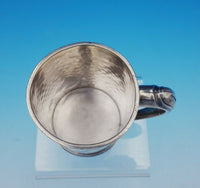 Whiting Sterling Silver Baby Cup Hammered with Beaded Border #341 (#3505)