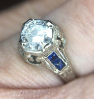 Art Deco 3/4 Carat Diamond Ring .73ct (#J2603)