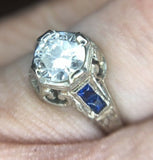 Art Deco 3/4 Carat Diamond Ring .73ct (#J2603)