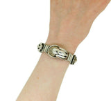 Sterling Georg Jensen USA #105 Bracelet with Applied Leaves (#J4753)