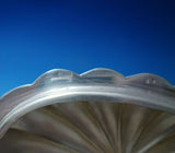 Hungarian Sterling Silver Tea Caddy Oval Fluted with 3-D Rose Finial (#5512)