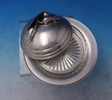 Peapod by Carl Poul Petersen Sterling Silver Butter Dish Round Glass Liner #7299