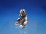 Italian Sterling Silver Figurine Teddy Bear Un'Idea Vesita D'Argento (#6702)