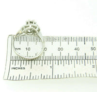 Retro 14k White Gold Genuine Natural Diamond Ring .36ct (#J1933)