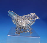 William Comyns English Victorian Sterling Silver Bowl Oval Footed Fancy (#6898)