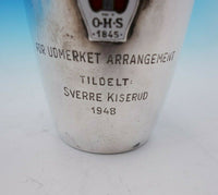 Norwegian .830 Silver Cup GW with Applied Harp and Trophy Inscription (#3532)