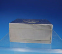 Michael Borg Sterling Silver Stamp Box with Coin and Wood Liner (#4632)
