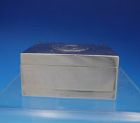 Michael Borg Sterling Silver Stamp Box with Coin and Wood Liner (#4632)