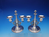 Louis XIV by Towle Pair of Weighted Sterling Silver Candlesticks (#4372)