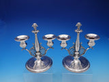 Louis XIV by Towle Pair of Weighted Sterling Silver Candlesticks (#4372)