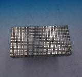 Italian .800 Silver Cigarette Box with Wood Lining Mid-Century Modern (#3826)