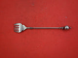 Ball End by George Sharp Sterling Sardine Fork brite-cut 5-tine  6"