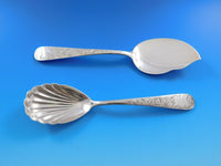 Old Maryland Engraved by Kirk Sterling Silver Flatware Set Service 50 pcs Dinner