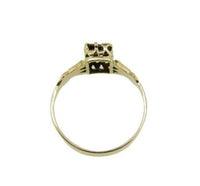 14k Yellow Gold Victorian Garnet and Seed Pearl Ring (#J4633)