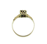 14k Yellow Gold Victorian Garnet and Seed Pearl Ring (#J4633)