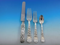 Chrysanthemum by Tiffany Sterling Silver Flatware Set 8 Service 66 pcs Dinner