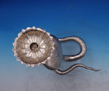 Sterling Silver Candle Holder Cobra Design w/ Red Eyes 8 1/2" x 5 1/4" (#6906)